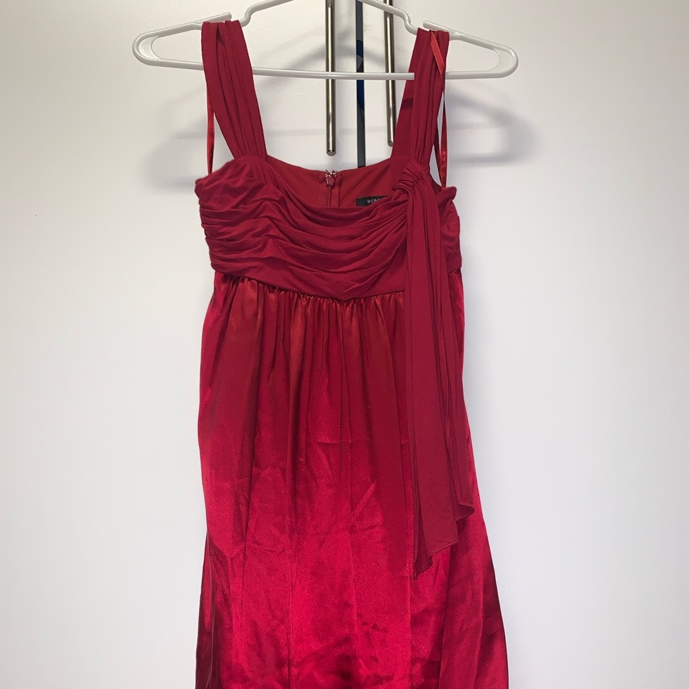 Red party dress